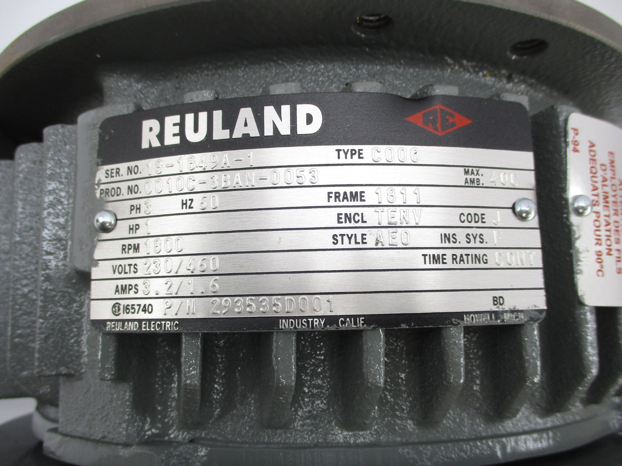 REULAND 0010C-3BAN-0053 293535D001 NSNP