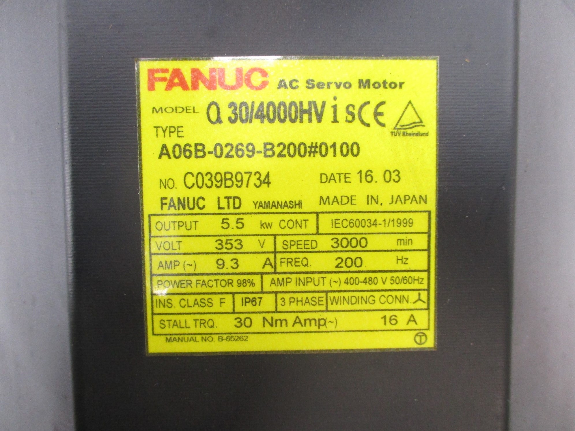 FANUC A06B-0269-B200#0100 NSNP