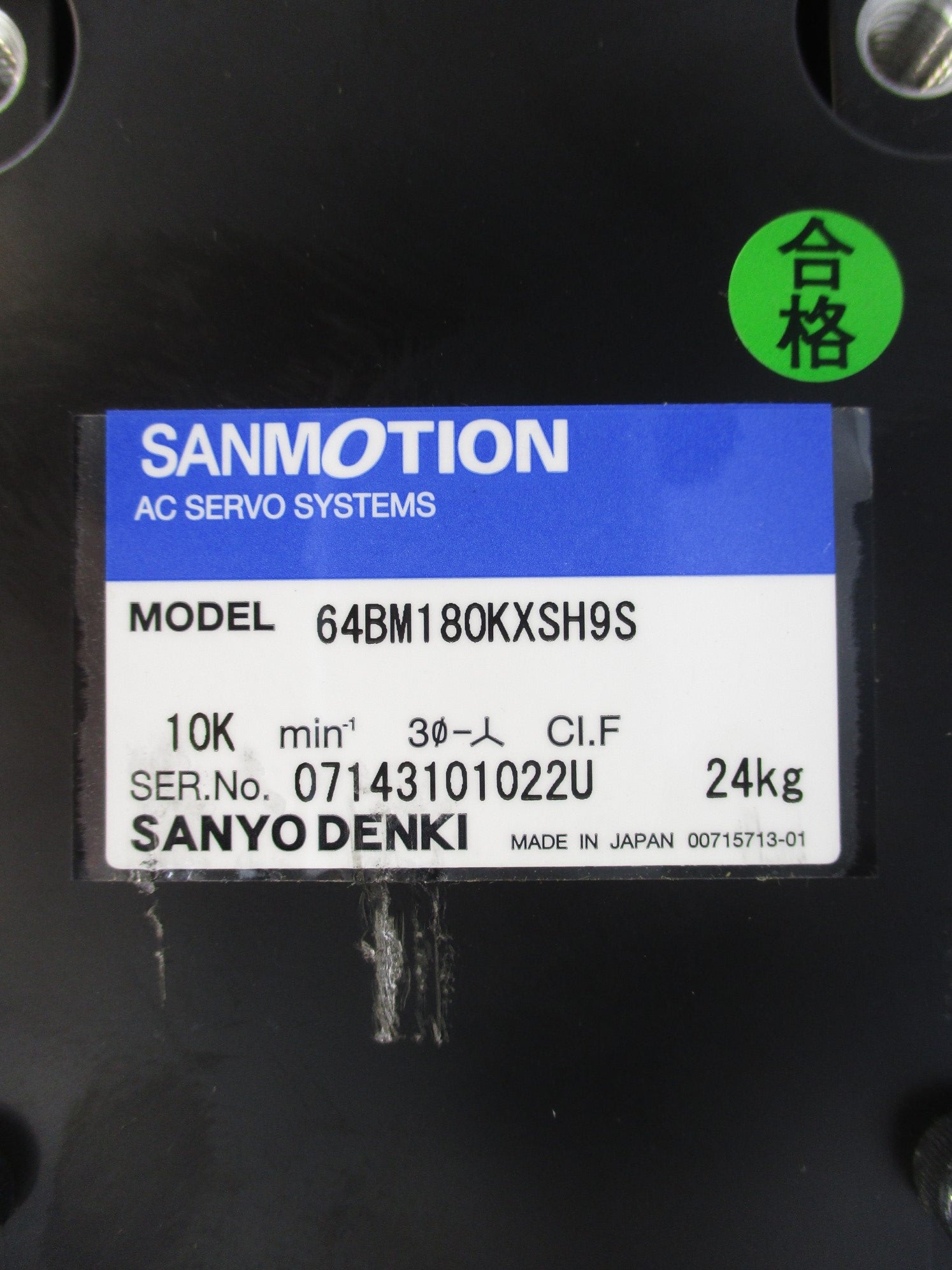 SANYO DENKI 64BM180KXSH9S NSNP