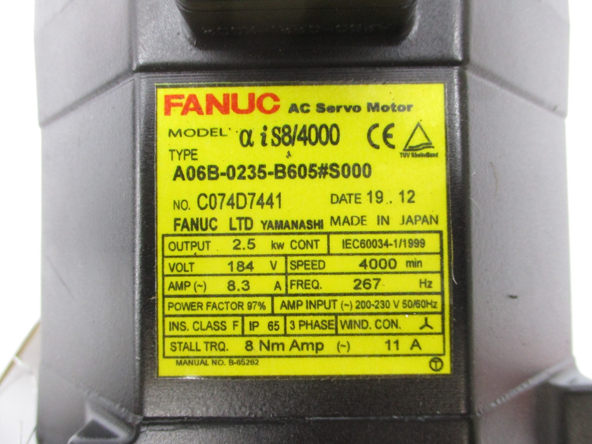 FANUC A06B-0235-B605#S000 REMAN