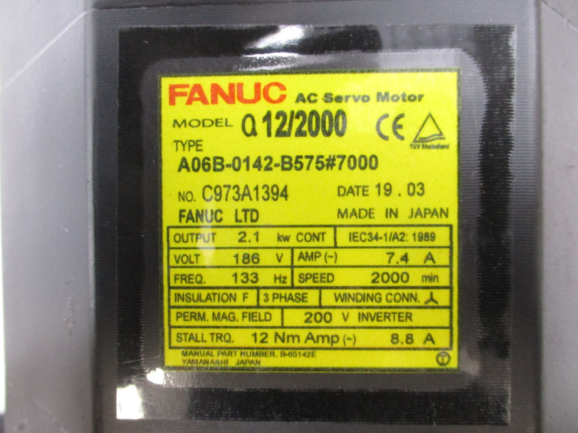 FANUC A06B-0142-B575#7000 REMAN