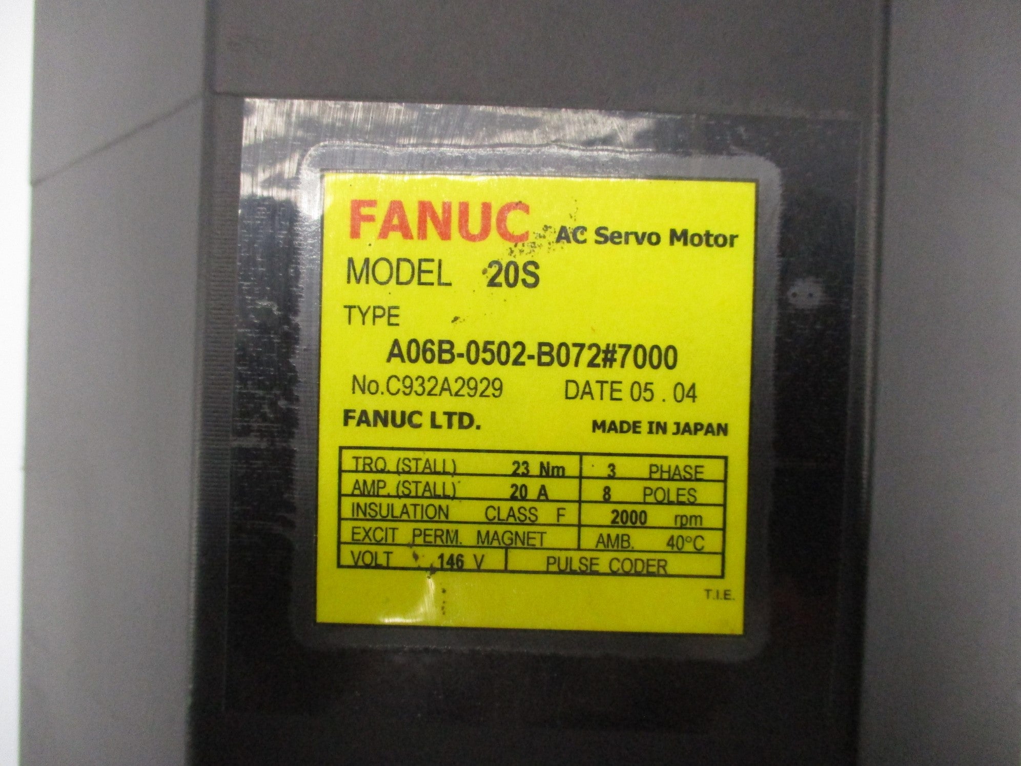 FANUC A06B-0502-B072#7000 NSNP