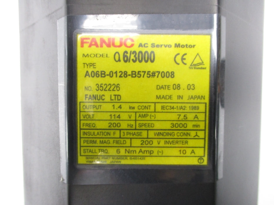 FANUC A06B-0128-B575#7008 UNMP