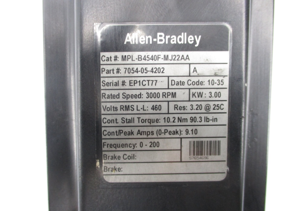 INDUSTRIAL SPARE PART MPL-B4540F-MJ22AA SER. A UNMP
