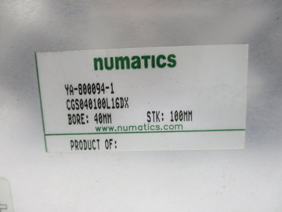 NUMATICS CGS040100L16DX NSNP