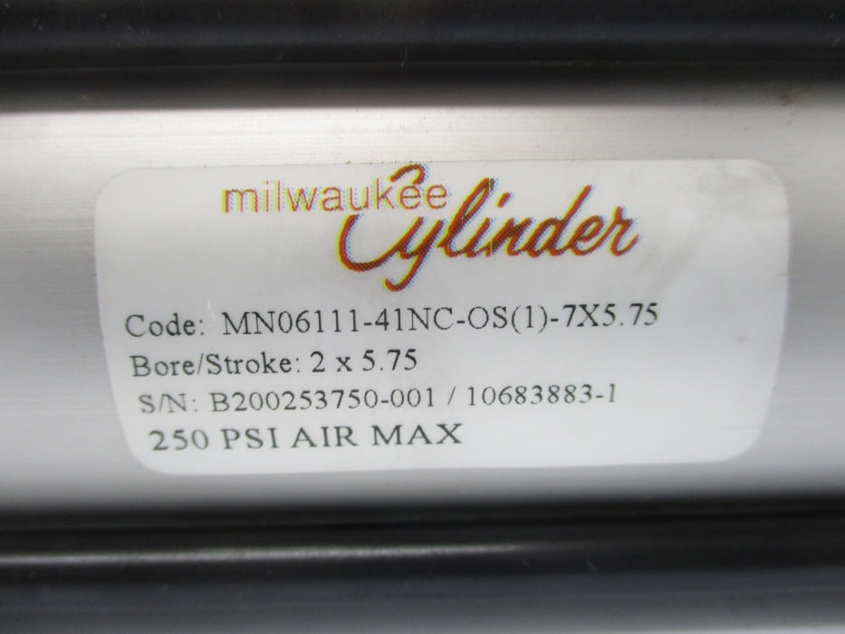 MILWAUKEE CYLINDER MN06111-41NC-OS(1)-7X5.75 250PSI NSNP