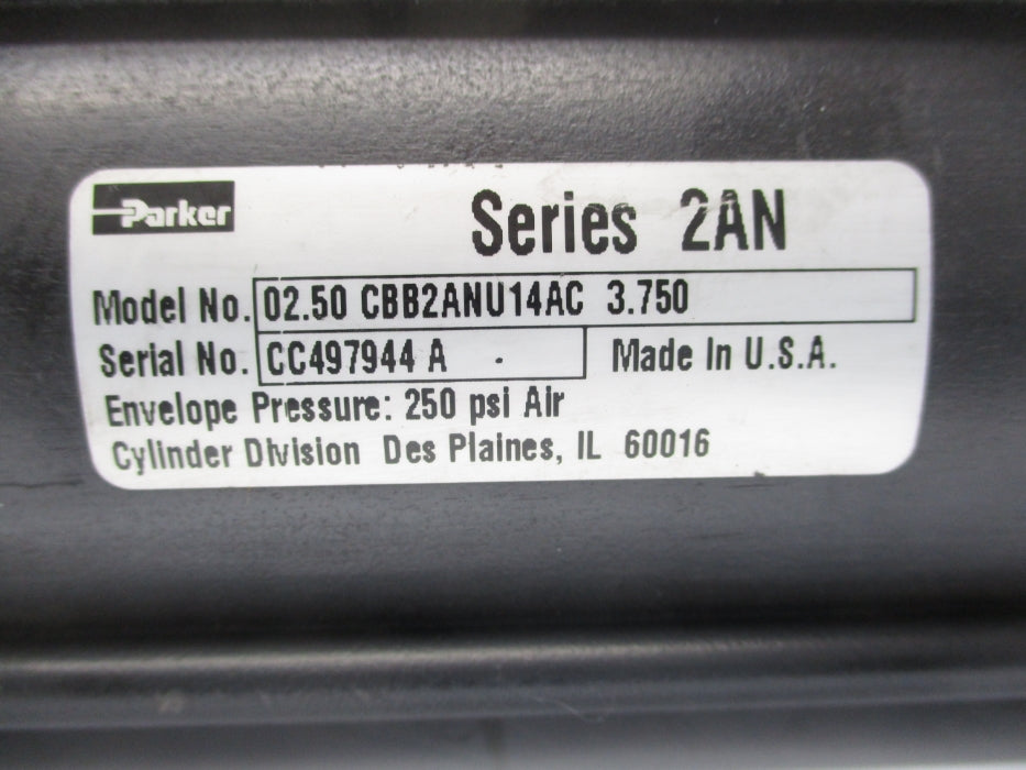 PARKER 02.50CBB2ANU14AC3.750 250PSI NSNP