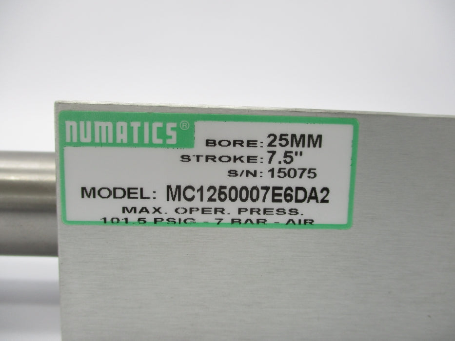 NUMATICS MC1250007E6DA2 101.5PSI NSNP