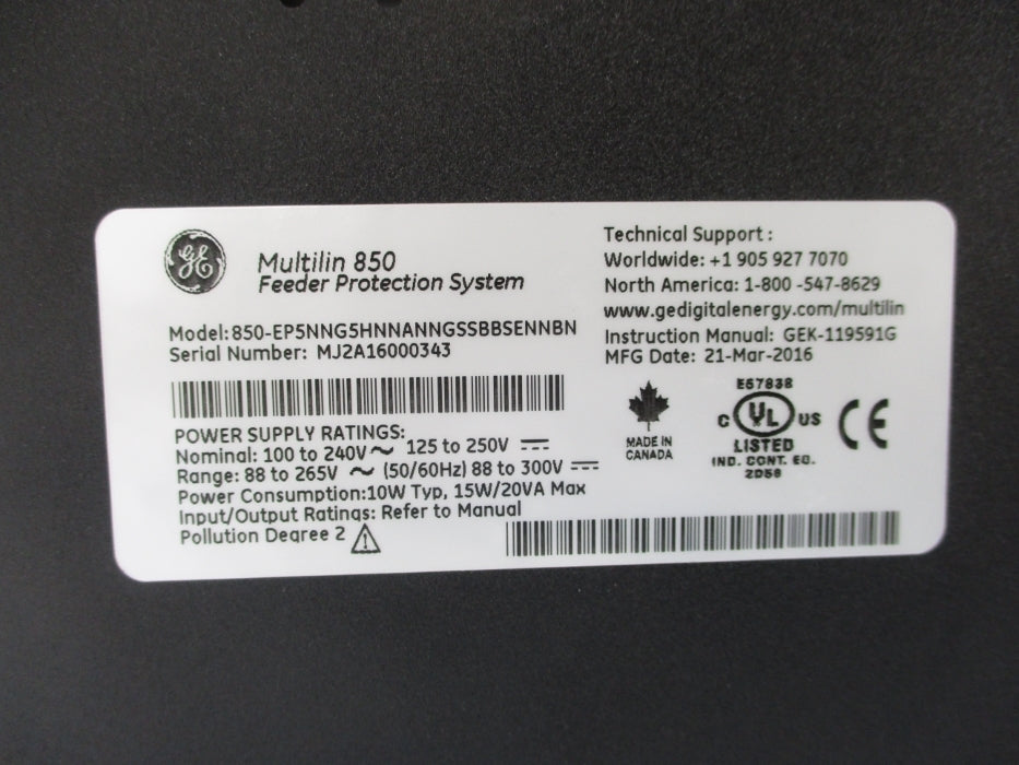 GENERAL ELECTRIC 850-EP5NNG5HNNANNGSSBBSENNBN NSMP