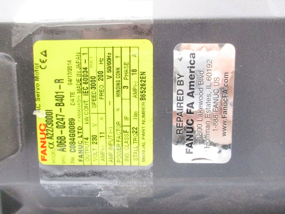 FANUC A06B-0247-B401-R REMAN