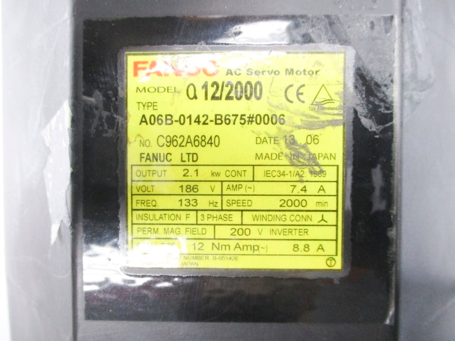 FANUC A06B-0142-B675#0006 REMAN