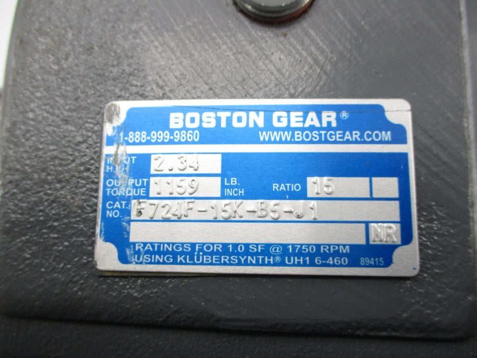 BOSTON GEAR F724F-15K-B5-J1 NSNP