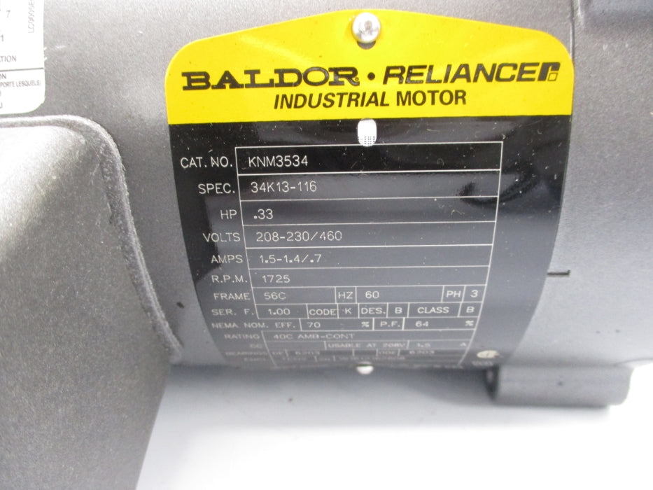 BALDOR KNM3534 NSNP