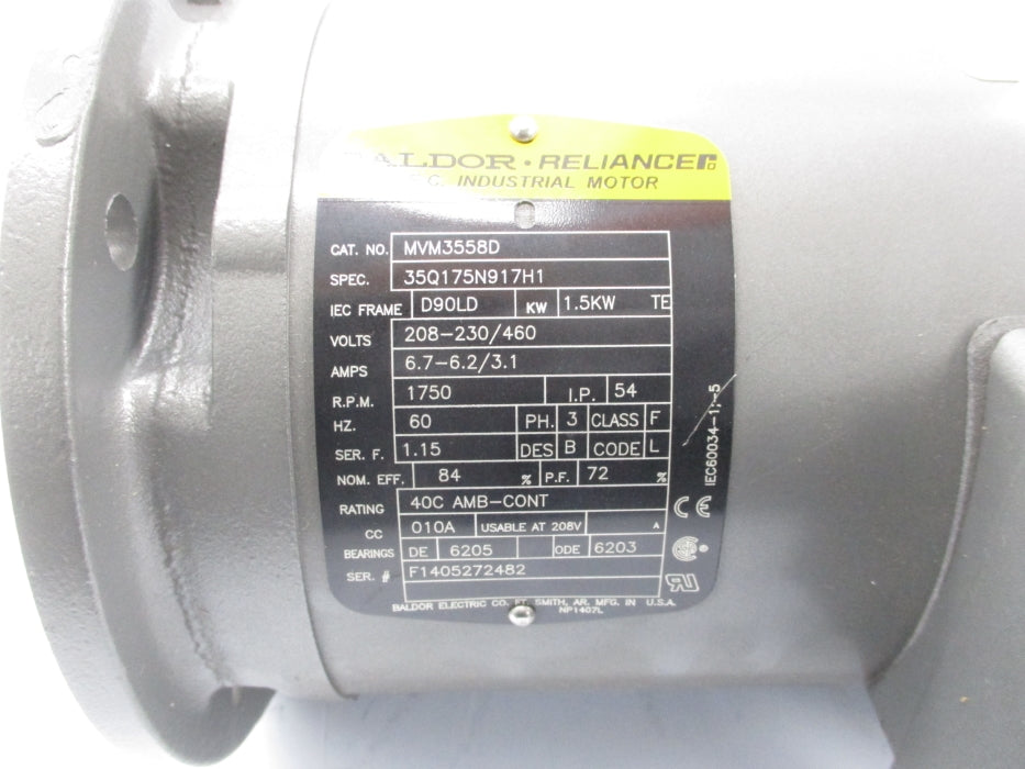 BALDOR MVM3558D NSNP