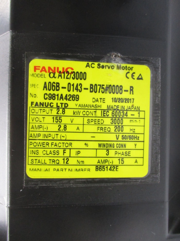 FANUC A06B-0143-B075#0008-R REMAN