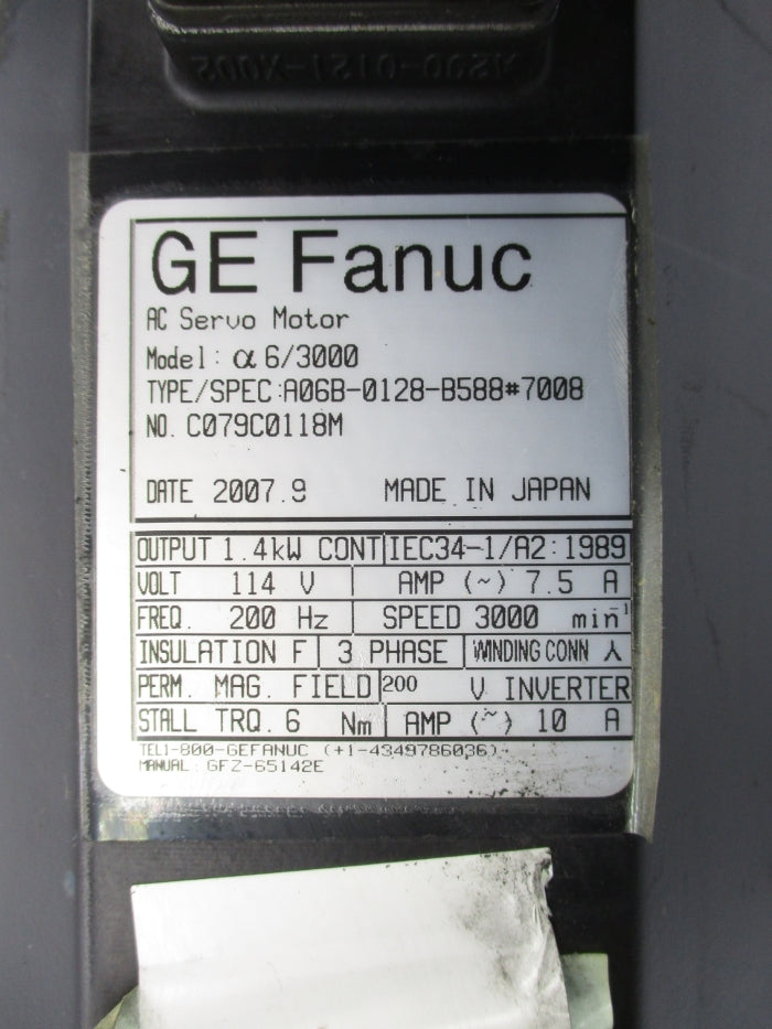 GE FANUC A06B-0128-B588#7008 NSNP