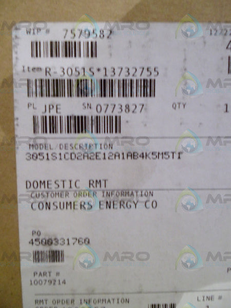 ROSEMOUNT 3051S1CD2A2E12A1AB4K5M5T1 PRESSURE TRANSMITTER * FACTORY SEALED *