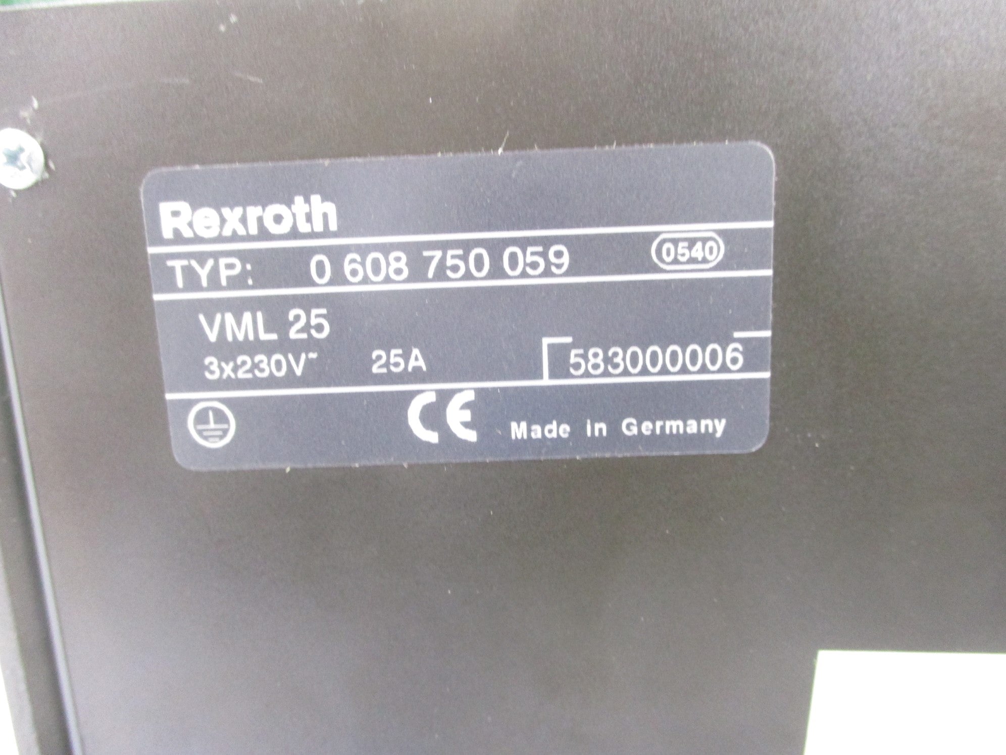 REXROTH 060750059 VML25 UNMP