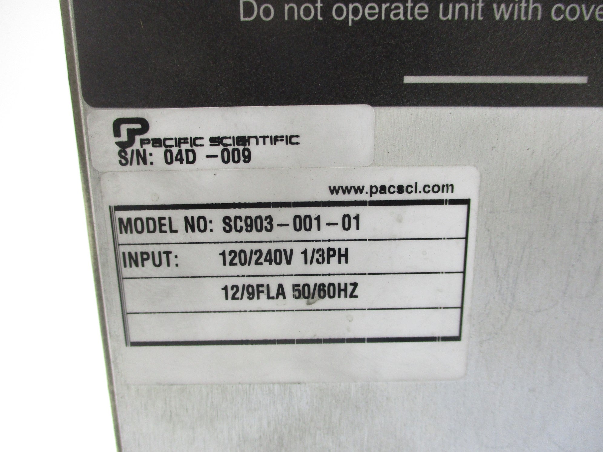 PACIFIC SCIENTIFIC SC903-001-01 UNMP