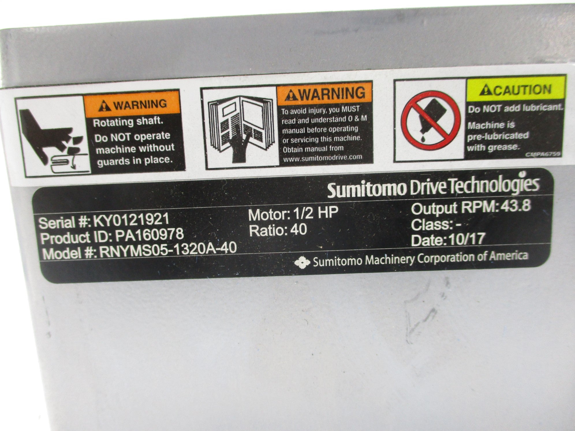 SUMITOMO RNYMS05-1320A-40 NSNP