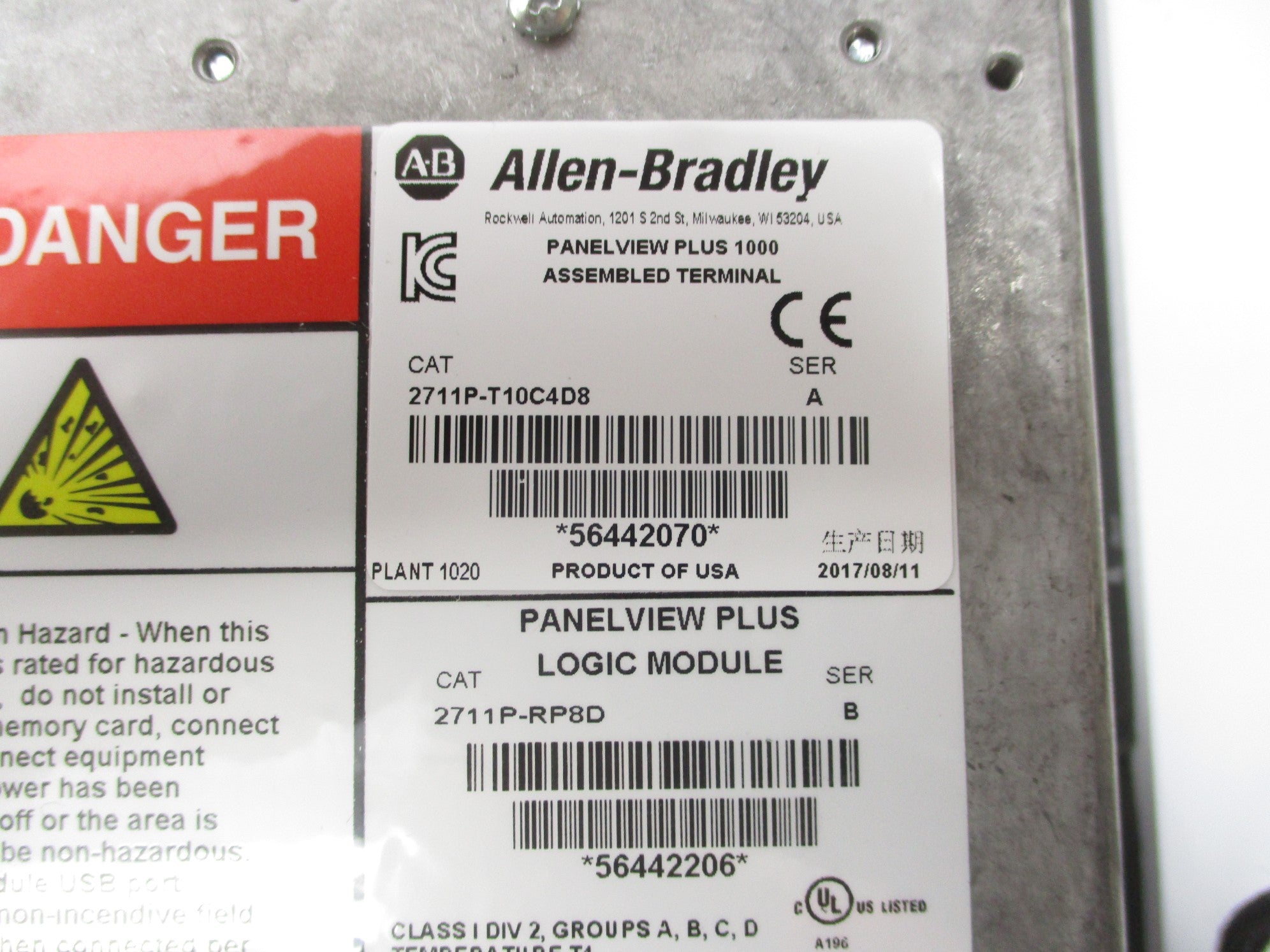 INDUSTRIAL SPARE PART 2711P-T10C4D8 SER. A 24VDC NSMP