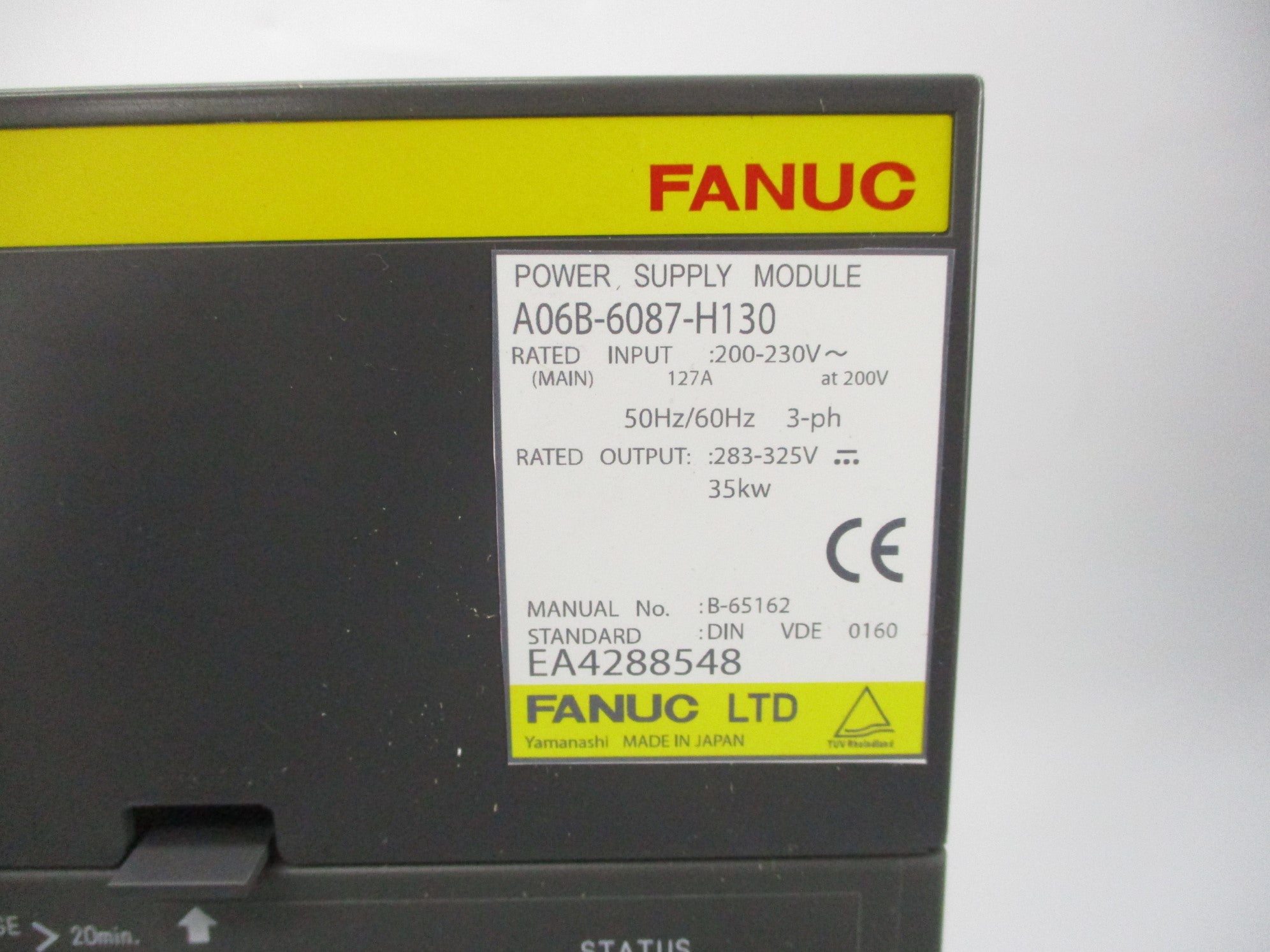 FANUC A06B-6087-H130 200-230V 127A UNMP