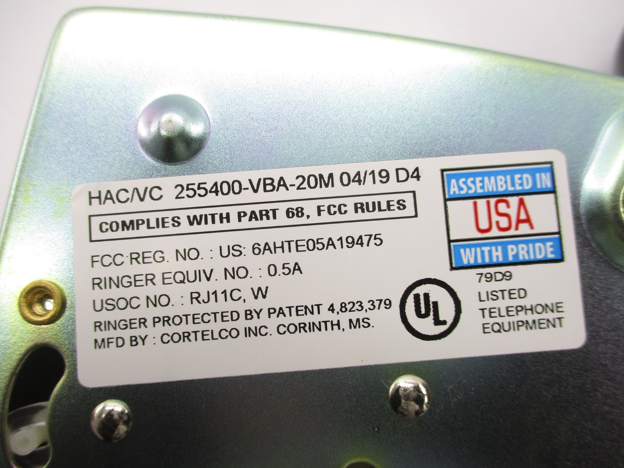 CORTELCO 255400-VBA-20M NSMP