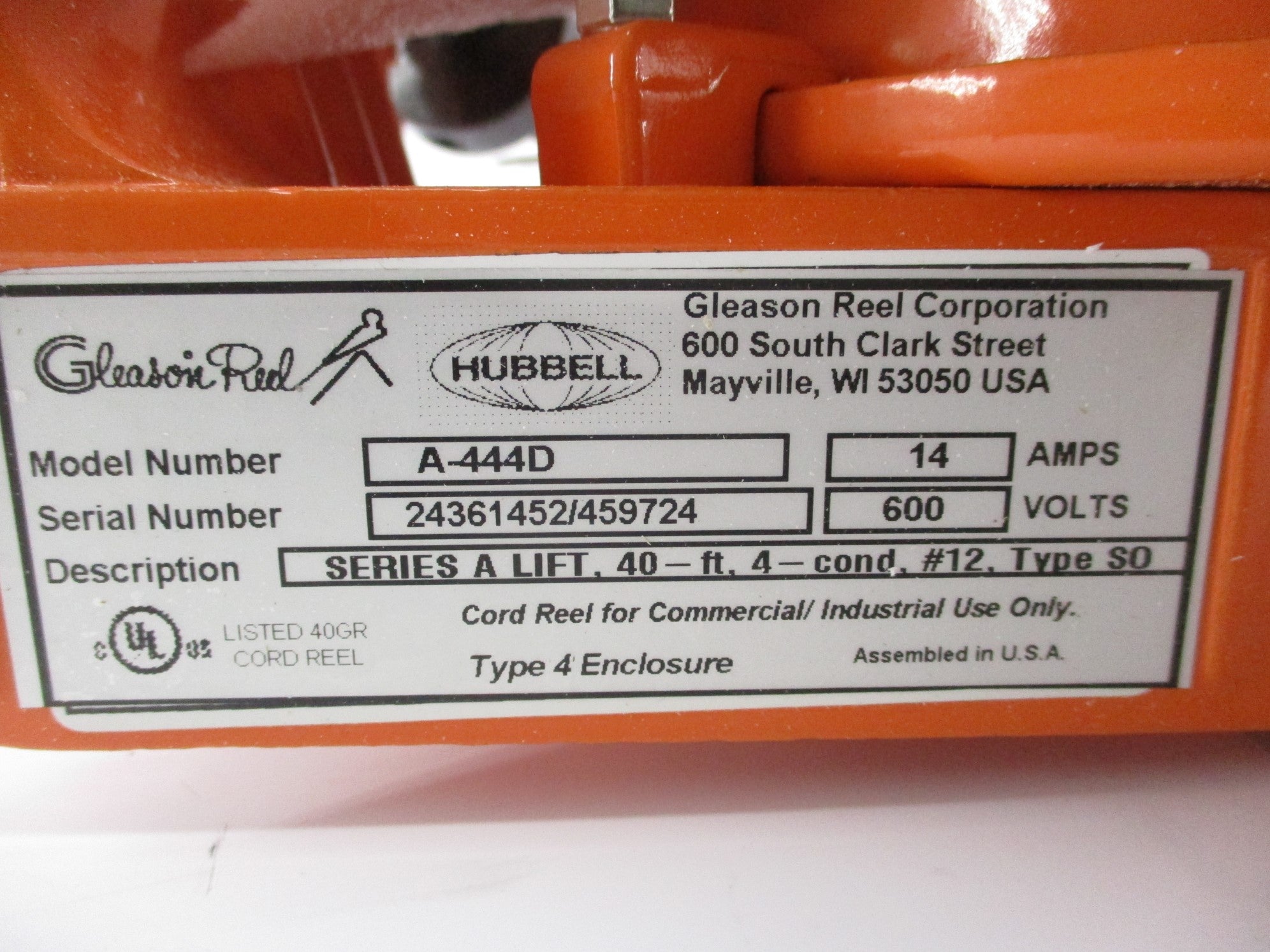 HUBBELL A-444-D 054456 NSMP