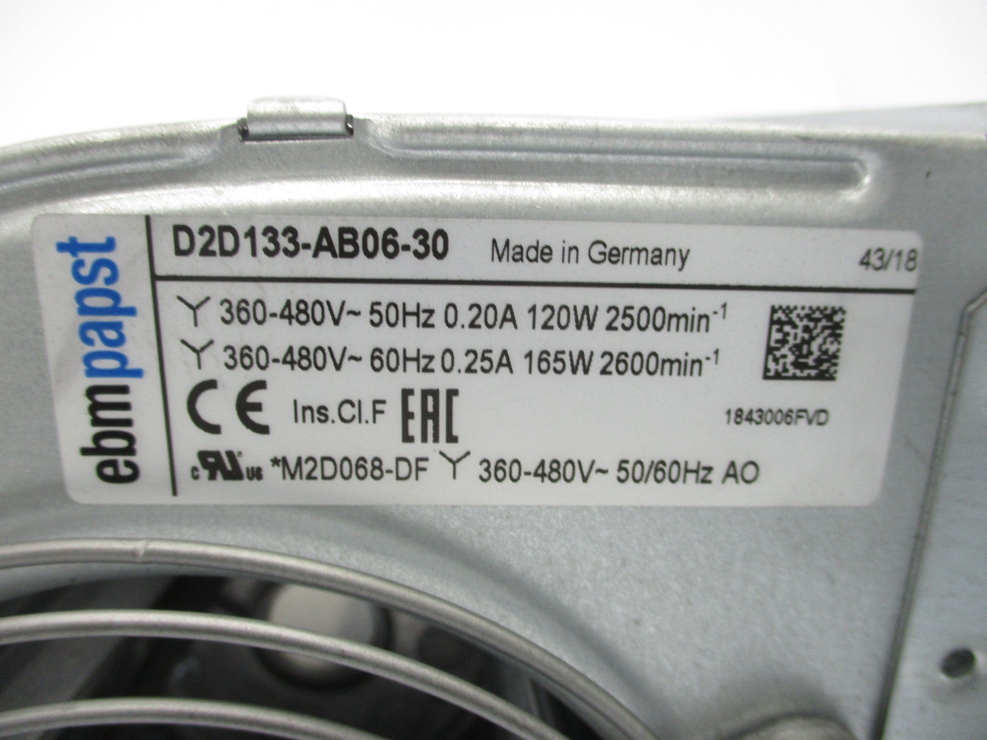 EBM PAPST D2D133-AB06-30 NSNP