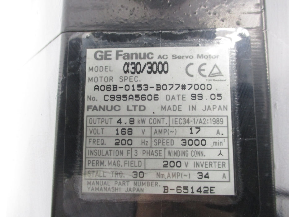 FANUC A06B-0153-B077#7000 REMAN