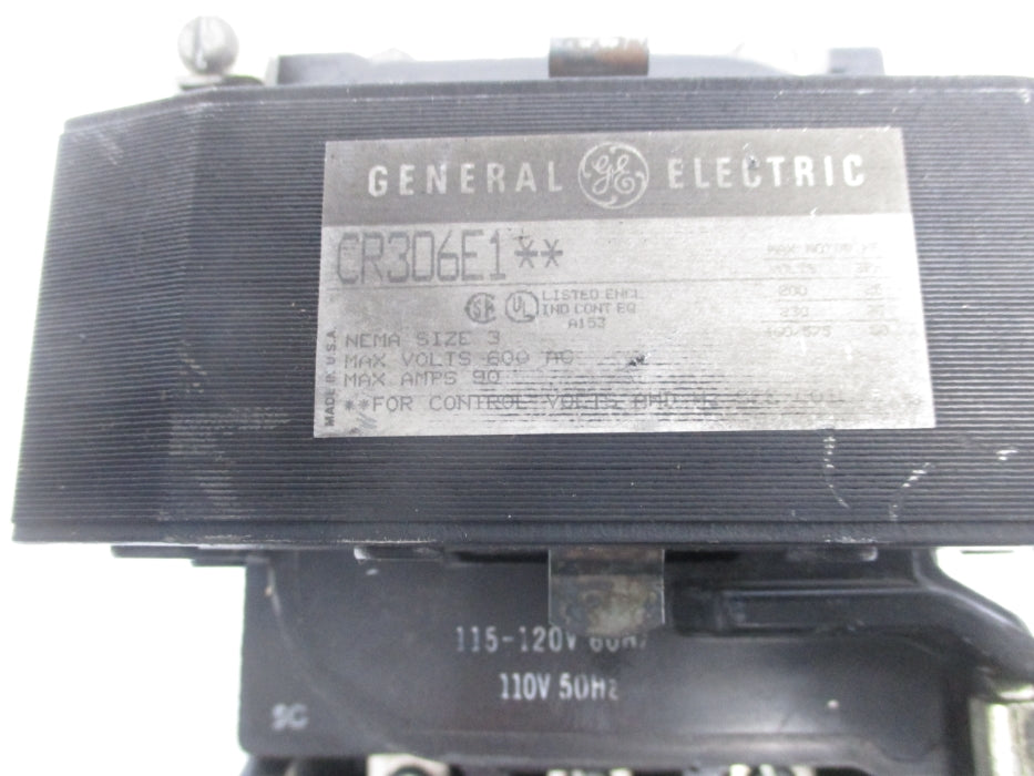 GENERAL ELECTRIC CR306E1** 120V UNMP