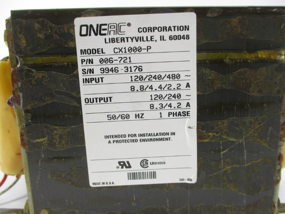 ONEAC CX1000-P 006-721 UNMP