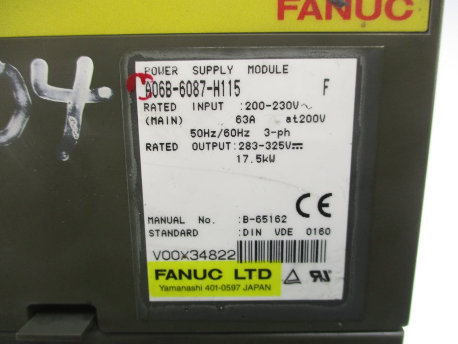 FANUC A06B-6087-H115 UNMP