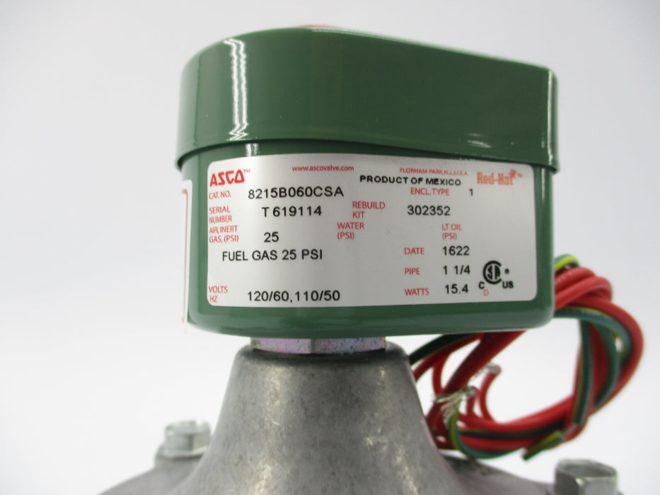 ASCO 8215B060CSA 120/60 110/50 25PSI NSMP