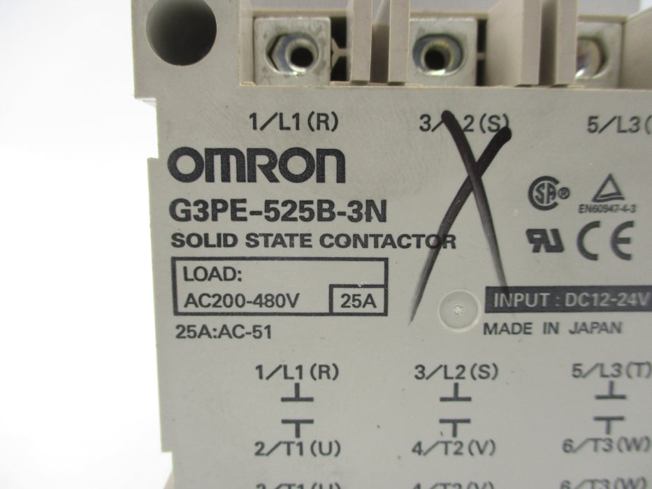 OMRON G3PE-525B-3N 25A 24V NSMP