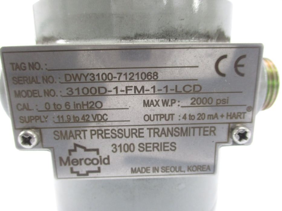 MERCOID 3100D-1-FM-1-1-LCD UNMP
