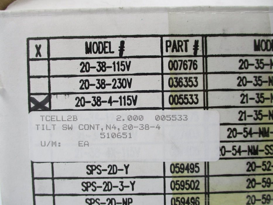 THERMO SCIENTIFIC 20-38-4 NSMP