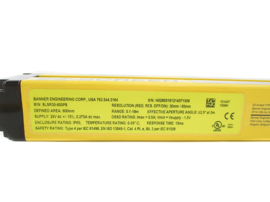 BANNER ENGINEERING SLSR30-600P8 73895 NSNP