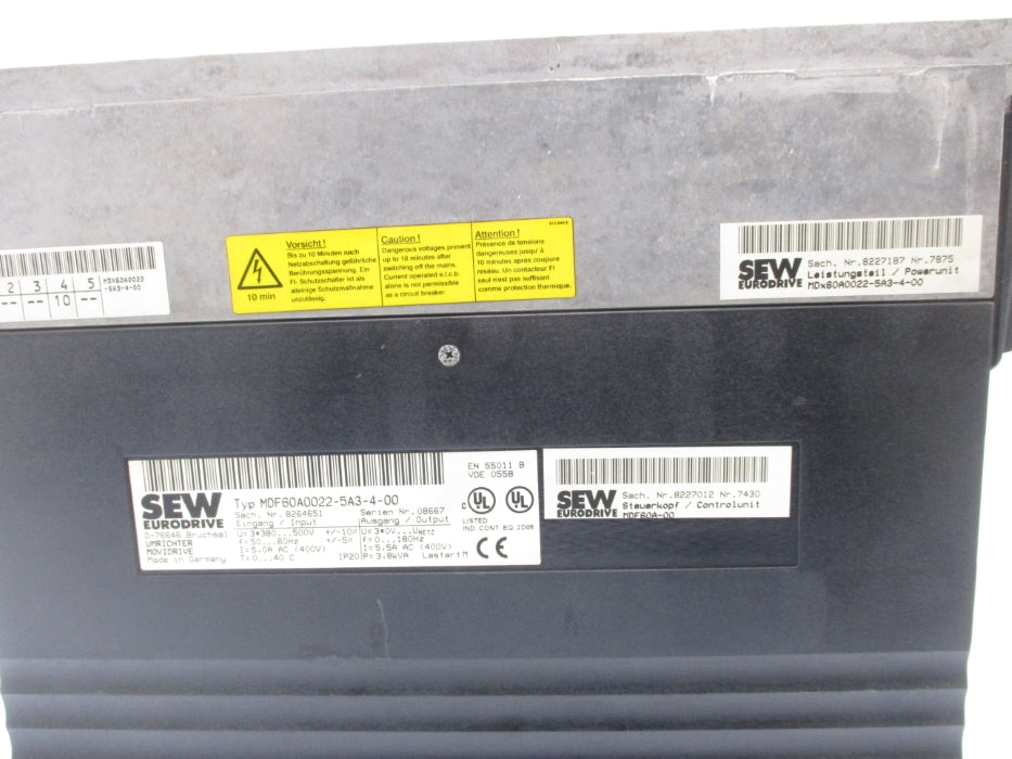 SEW EURODRIVE MDF60A0022-5A3-4-00 UNMP