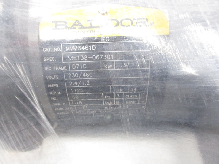 BALDOR MVM3461D NSMP