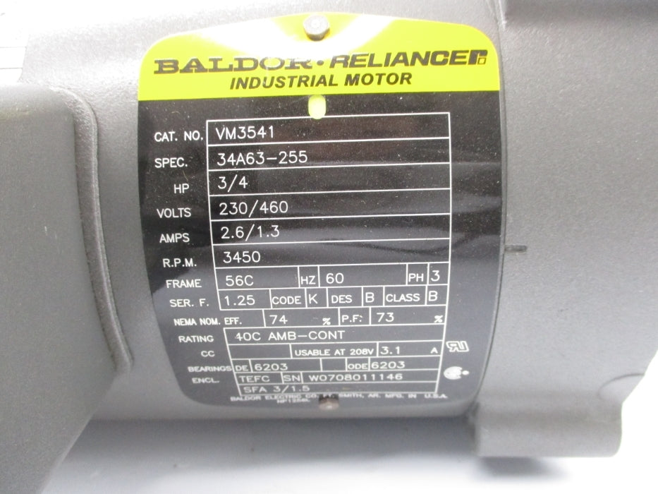 BALDOR VM3541 NSMP