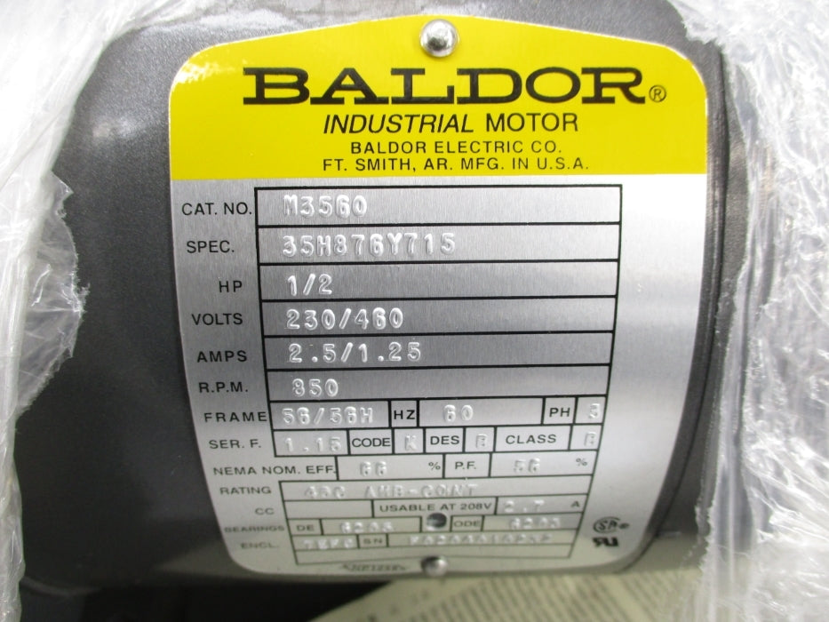 BALDOR M3560 NSMP