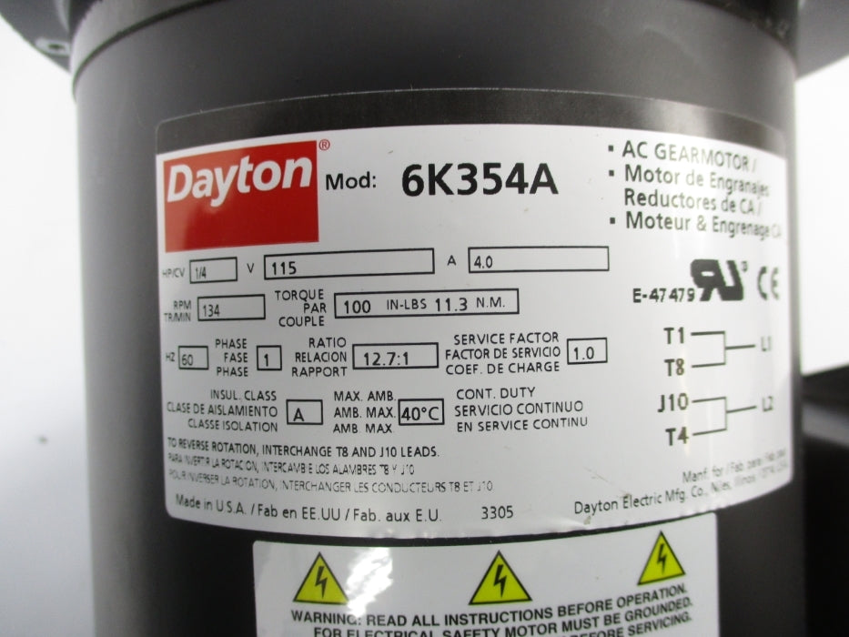 DAYTON 6K354A NSNP
