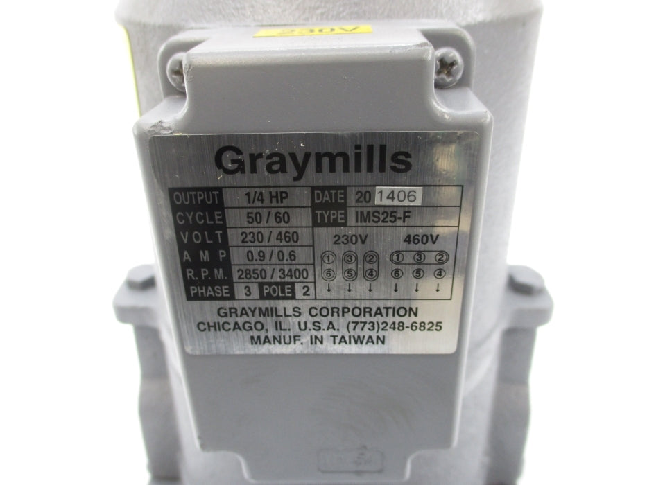 GRAYMILLS IMS25-F 230/460V .9/.6A NSNP