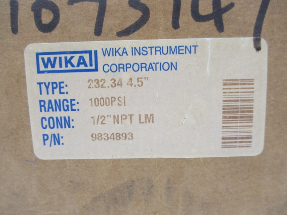 WIKA 9834893 0-1000PSI NSMP