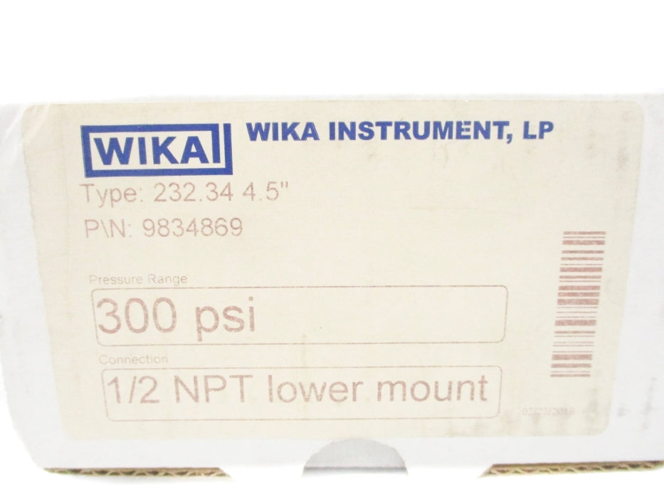 WIKA 9834869 0-300PSI NSMP