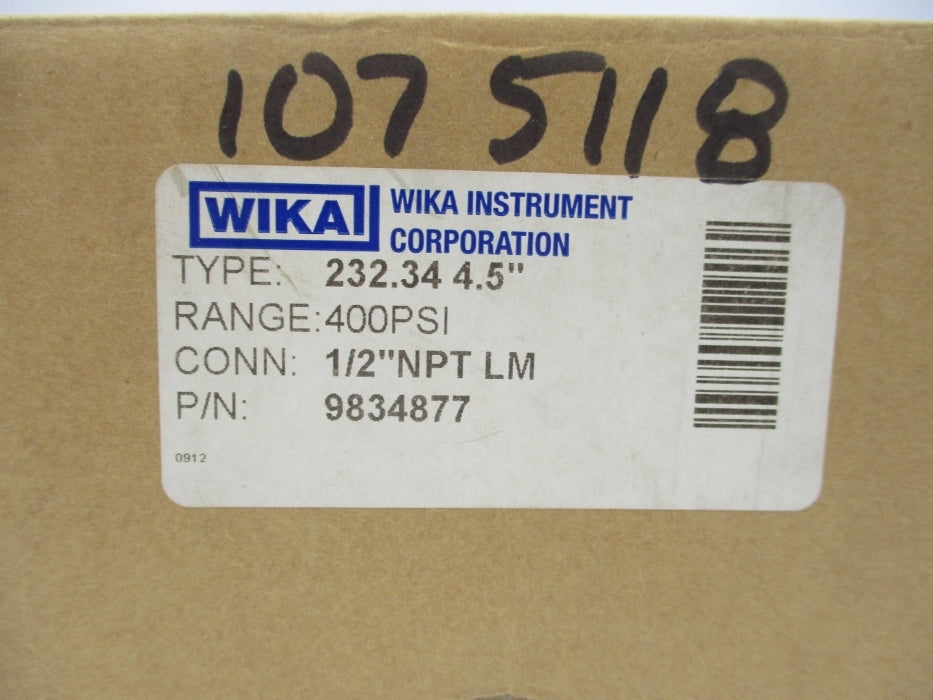 WIKA 9834877 0-400PSI NSMP