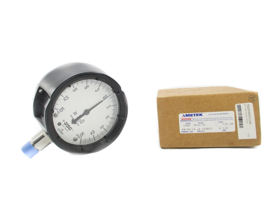 AMETEK 1929J2 15-0-15PSI NSMP