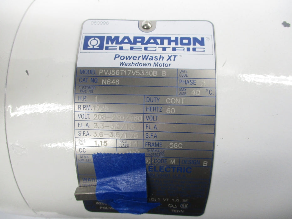 MARATHON ELECTRIC PVJ56T17V5330B NSNP