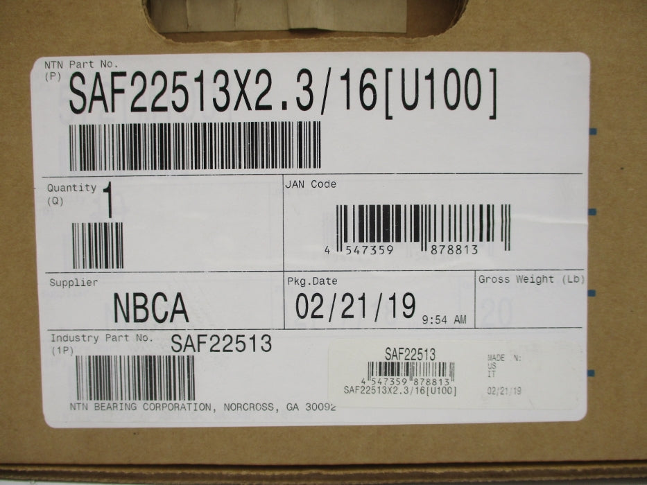 NTN SAF22513X2.3/16 NSFS